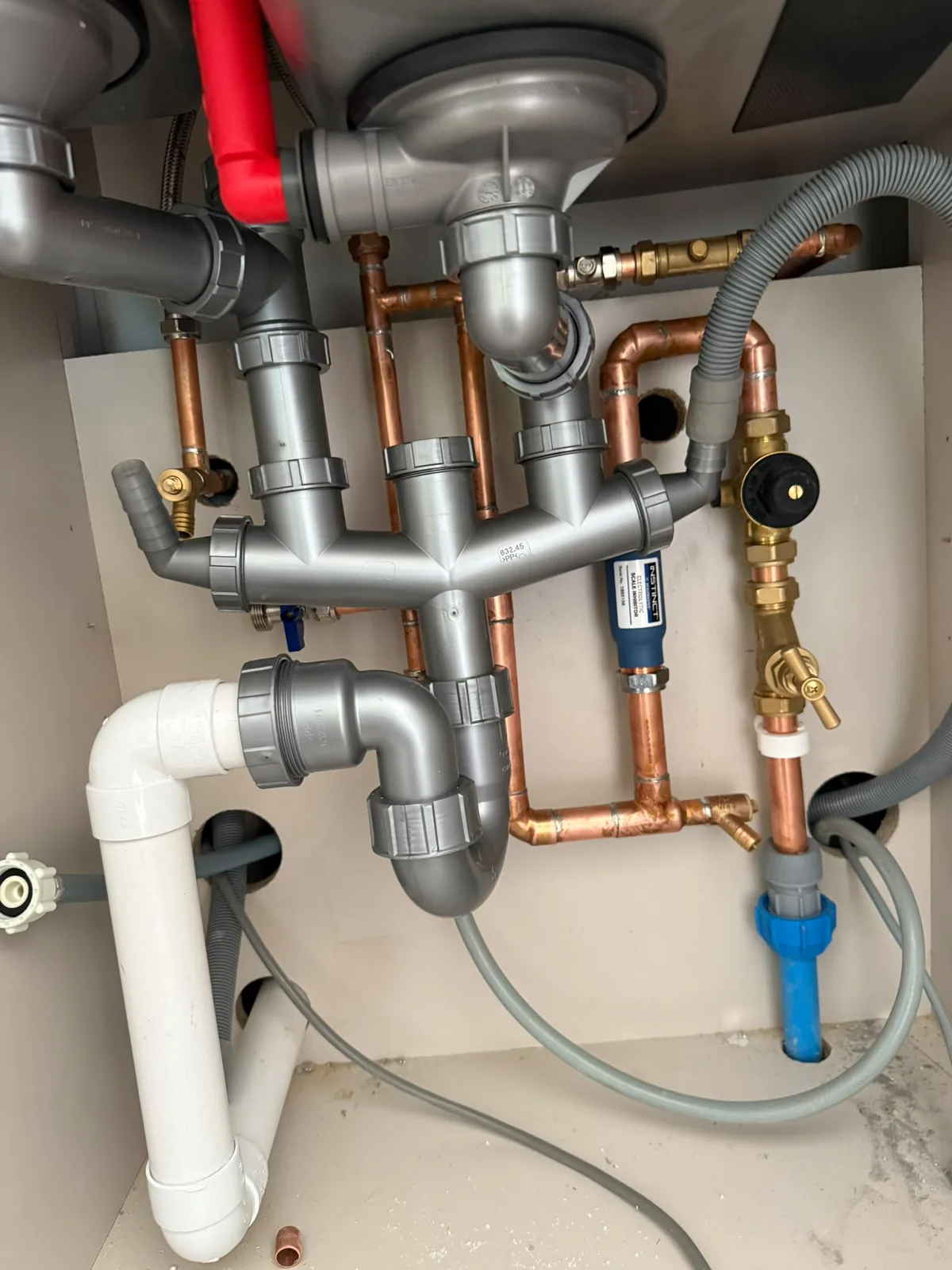 Neat plumbing pipework completed by HB Group