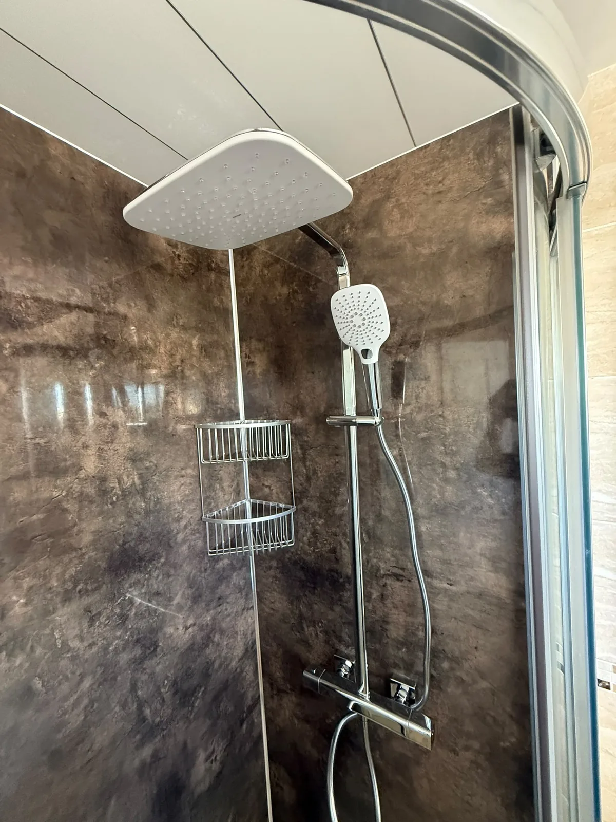 Shower installation completed by HB Group